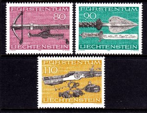 Liechtenstein 1980 Weapons Complete Mint MNH Set SC 691-693