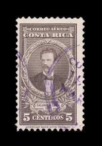 COSTA RICA AIRMAIL STAMP 1948. SCOTT # C179. USED