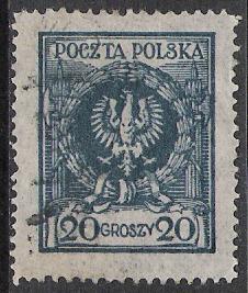 Poland #221 Coat of Arms Used