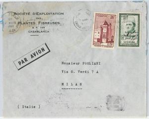 59245  -    MOROCCO - POSTAL HISTORY: COVER to ITALY - 1960 - BANKING savings