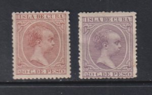 Cuba - #152-153 mint, cat. $ 35.00