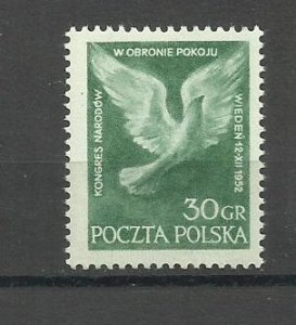POLAND 1952 MNH
