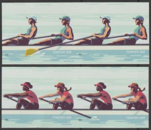 USA Sc. 5694c-7c (Forever) Women's Rowing 2022 2 pairs MNH NO DIE CUTS