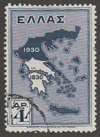 1930 Greece   Map of Greece   Used    Sc# 359