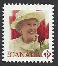 Canada #2298i MNH die cut single, Queen Elizabeth II, issued 2009