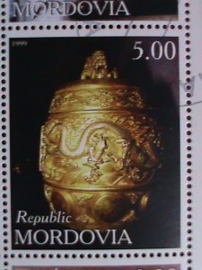 MOLDOVA-1999-CHINA'99 WORLD PHILATELIC SHOW- TREASURE OF CHINA CTO SHEET VF