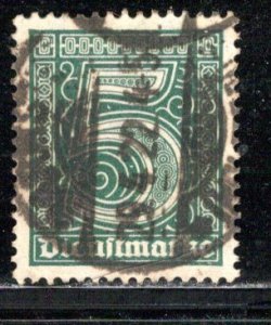 Germany Reich Scott # O1, used, Mi # D23, exp h/s