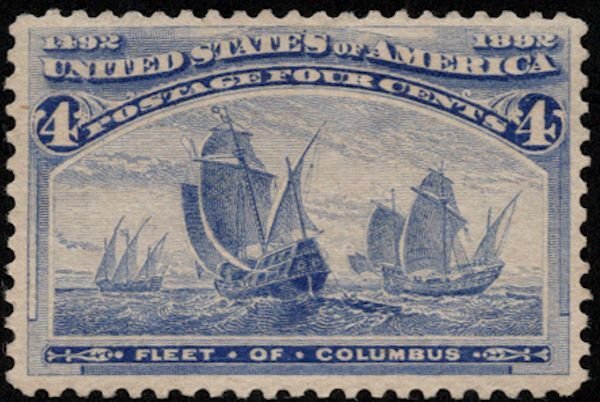 US #233 SCV $250.00 XF mint hinged,  super fresh color,   big high and often ...