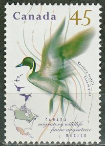 #1565 Canada MNH  Migratory Wildlife 45¢ Northern Pintail