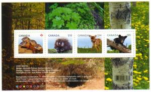 Canada - #2602 BABY WILDLIFE Souvenir Sheet - 2013 - MNH