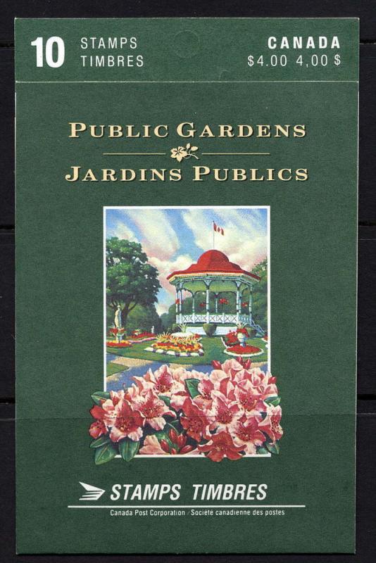 Canada #1315b mint booklet, Public Gardens