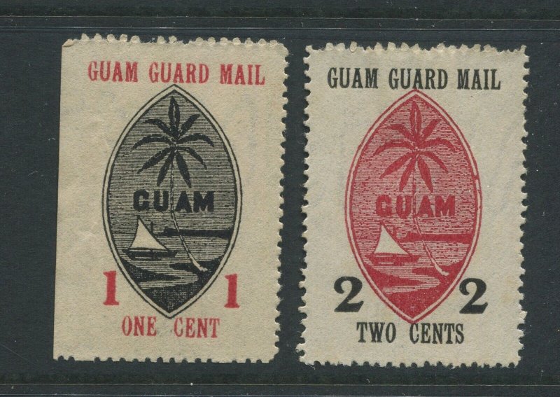 Guam Guard Mail M3-M4 Watermarked Unused Stamps BX5247