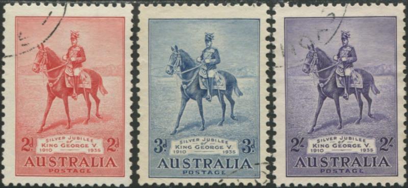 Australia 1935 Silver Jubilee set very fine used