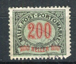 BOSNIA; 1901 early Postage Due issue fine used 200h. value