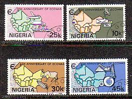 Nigeria Maps 396-398 CTO VF