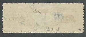 RS120d F thin, pencil notations on reverse Medicine  Only 36 per Aldrich census