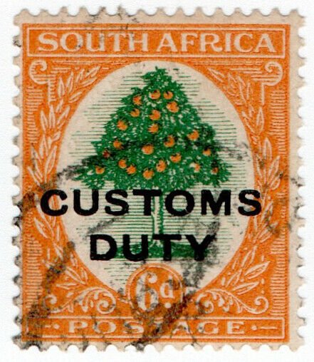 (I.B) South Africa Revenue : Customs Duty 6d