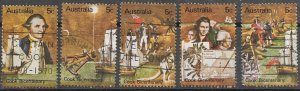 1970 Australia Cook's Discovery  SC# 477-481  Used