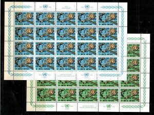 United Nations Scott 278-9 Mint NH sheets [TE564]