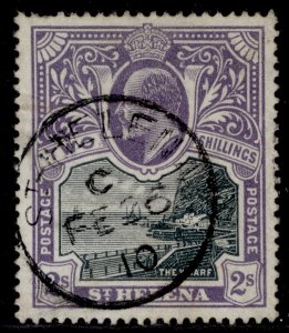 ST. HELENA EDVII SG60, 2s black & violet, FINE USED. Cat £95. CDS