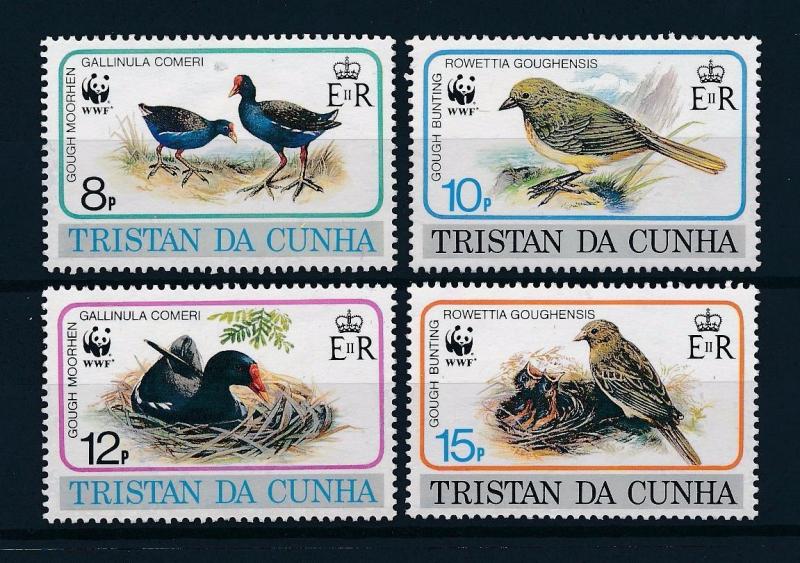 [53642] Tristan da Cunha 1991 Birds Vögel Oiseaux Ucelli WWF Gough Bunting MNH