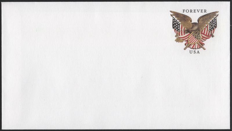 SC#U682 (46¢) Folk Art Eagle Envelope (2013) Unused