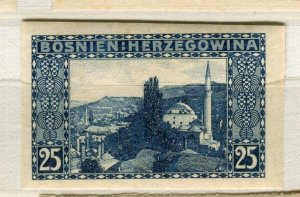 BOSNIA; 1906 early Pictorial issue IMPERF VARIETY MINT MNH Unmounted 25h. value