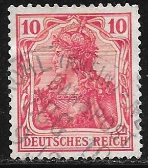 Germany 68: 10pf Germania, used, F-VF