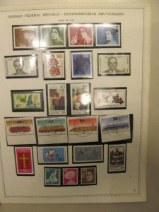 collection on pages Germany 1975-77 complete used/MNH CV $108