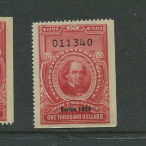 R684 $1000 Revenue Series of 1954 Overprint Unused Stamp (Stock: Bx 597)