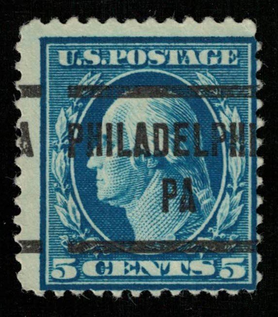 USA, 5 cents, George Washington, overprin: PHILADELPHIA PA (3220-Т)