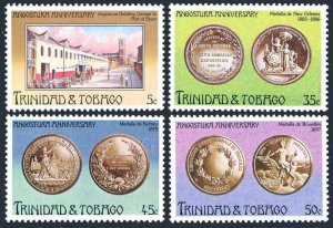 Trinidad & Tobago 256-259,259a, MNH. Mi 339-342, Bl.15. Manufacture.Medals, 1976