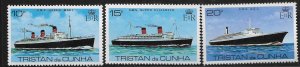 TRISTAN DA CUNHA, 256-258, MNH,  STEAM BOAT