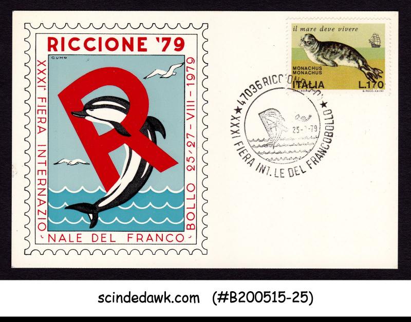 ITALY - 1979 RICCIONE '79 SPECIAL CARD WITH SPECIAL CANCL.
