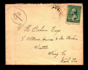 1880s Porttown Steamboat RPO Cover - L19998