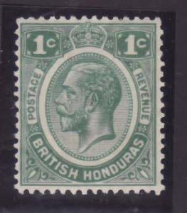 British Honduras-Sc#92- id13-unused og hinged KGV 1c green-1929-