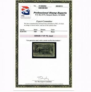 EXCELLENT GENUINE SCOTT #E19 USED PSE CERT GRADED F-VF 75 - SPECIAL DELIVERY