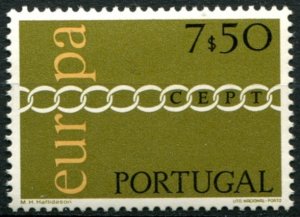 Portugal Sc#1096 MNH, 7.50e ol, yel & blk, Europa (C.E.P.T.) 1971 - Chain (1971)