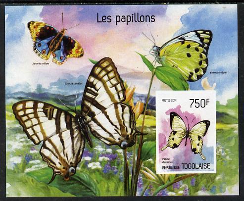 Togo 2014 Butterflies imperf s/sheet B - unmounted mint