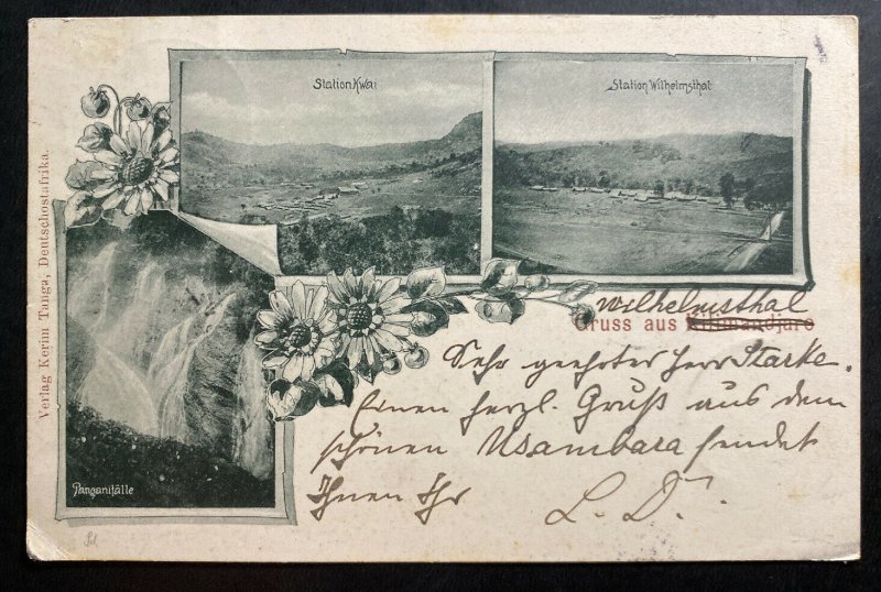 1900 Muhesa German East Africa Postcard Cover to Dortmund Germany