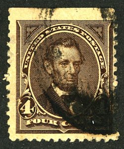 U.S. #254 USED CREASE