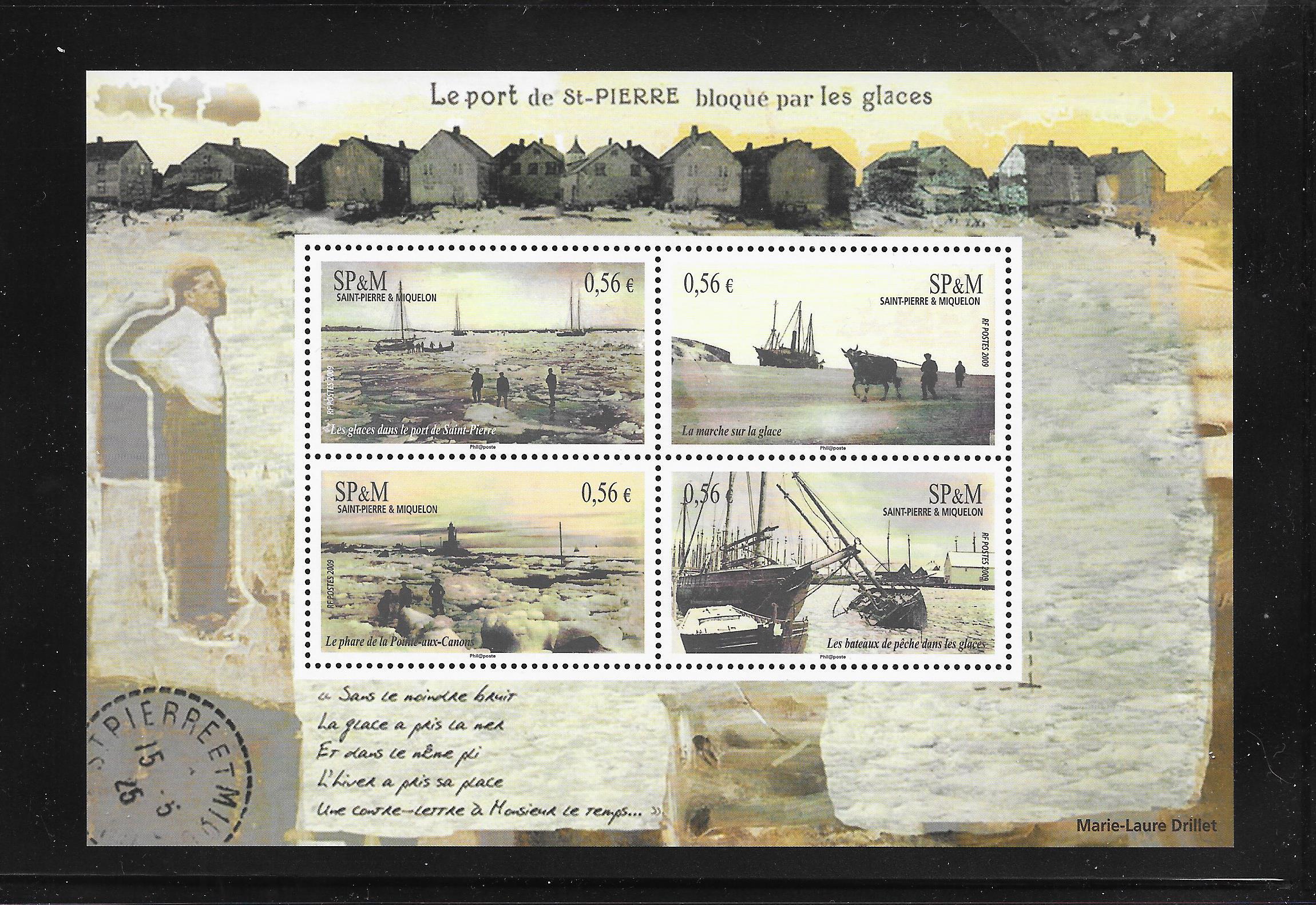 ST Pierre & Miquelon 897 Winter Scenes M/S MNH Europe St. Pierre