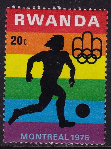 Rwanda - 1976 - Scott #762 - mint - Sport Football Soccer Montreal Olympics