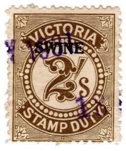 (I.B) Australia - Victoria Revenue : Swine Duty 2/- (1928)