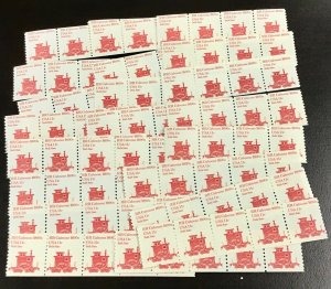 1905. Railroad Caboose. 100 mint coils. Tagged. 11 cent stamps. Face $11.