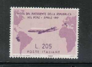Italy #834a Very Fine Never Hinged Rose Lilac Shade