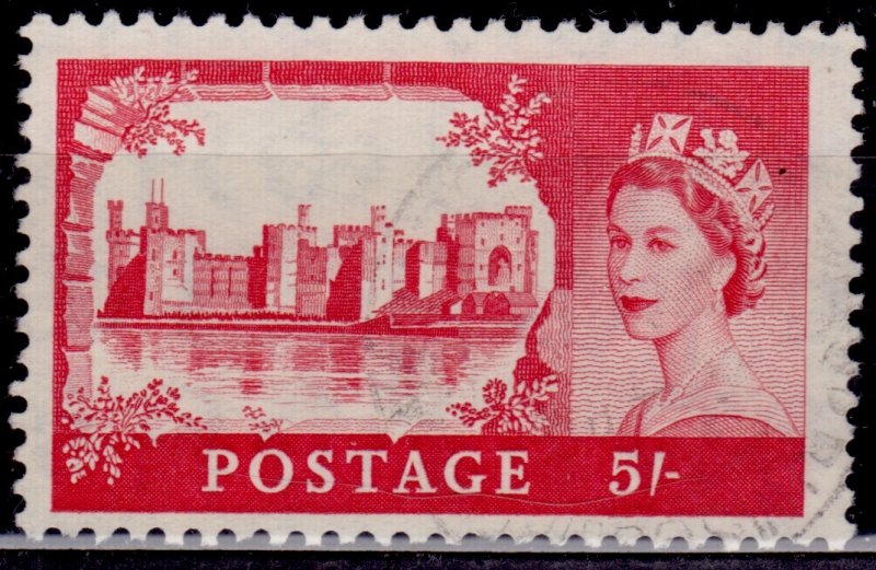 Great Britain 1955, Castles, 5s, used