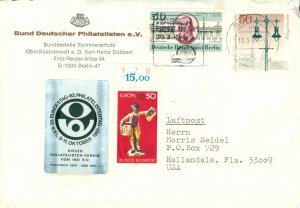 RK16-0021 GERMANY -BERLIN 9N432,9N460,1065  USED ON COVER