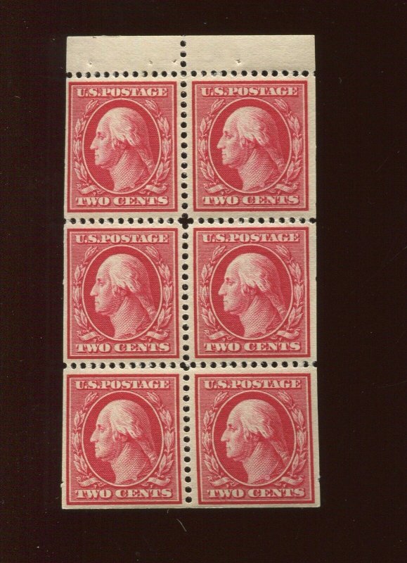 375a Washington Mint Booklet Pane of 6 Stamps (Stock By 906)