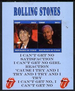 CHAD - 2015 - The Rolling Stones - Perf 2v Sheet #2 - MNH - Private Issue